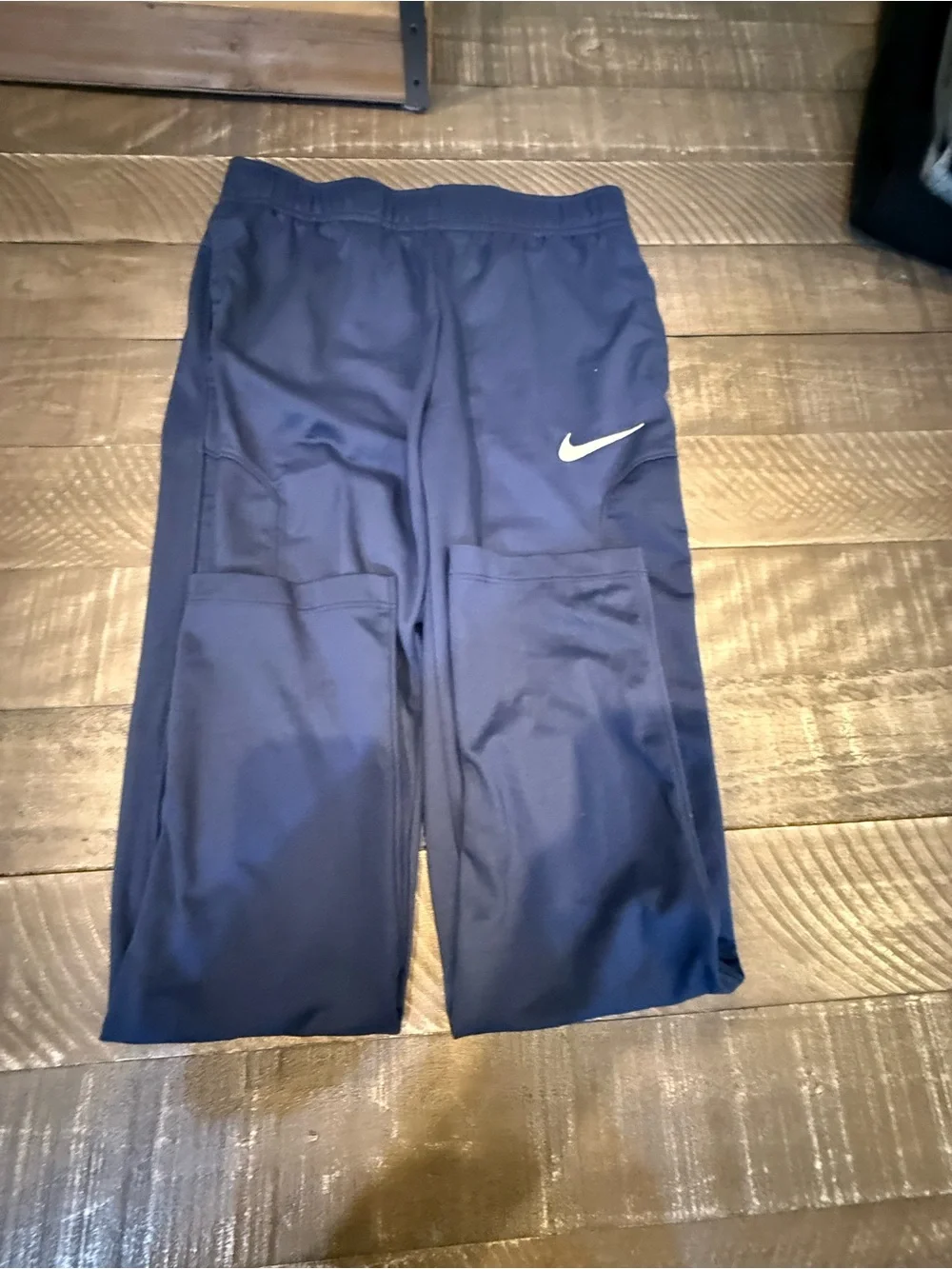 Nike Boys/girls Navy Blue Swoosh Track Joggers
